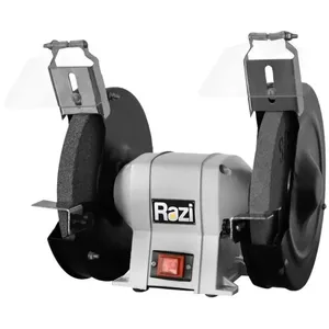 Moto Esmeril 8pol RZ-MN550M2 550W 220V para Afiação com Base em Ferro Fundido Cinza Razi Moto Esmeril 8pol RZ-MN550M2 550W 220V para Afiação Cinza Razi