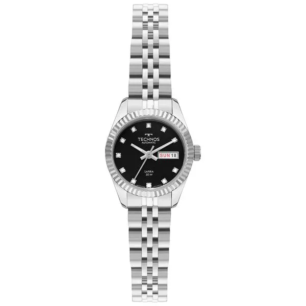 Relógio Technos Feminino Automático Prata - NH06AD/1P Relógio Technos Feminino Riviera Prata - NH06AD/1P