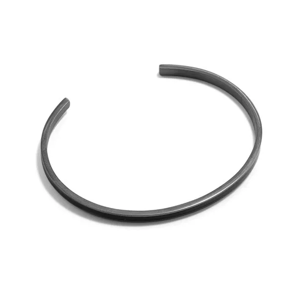 Bracelete Cuff Aeon Preto Ônix Único