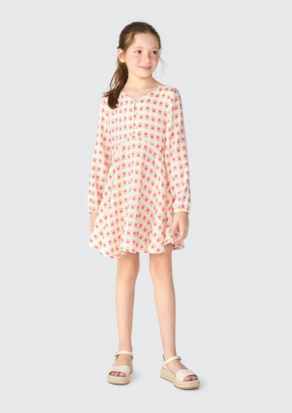 Vestido Infantil Estampado - Laranja 010