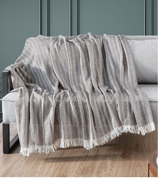 Manta Para Sofá Sevilha 170 Cm x 150 Cm Adomes Marrom UN / Marrom