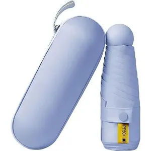 Guarda Chuva Automático OEM Reforçado Contra Vento em Poliéster 100cm Azul Bebe com Proteção Solar UV Adulto Guarda Chuva Automático OEM em Poliéster 100cm Azul Bebe com Proteção Solar UV Adulto