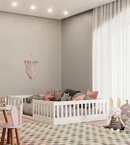 Cama Cercadinho Casal Puppi Móbile Branco