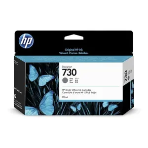 Cartucho de Tinta HP 730 Cinza 130ML P2V66A para Impressora Designjet T1700 HP Cartucho de Tinta HP 730 Cinza 130ML P2V66A Designjet HP