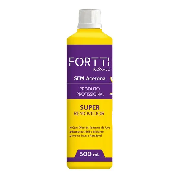 Removedor De Esmalte Fortti Sem Acetona 500 ml