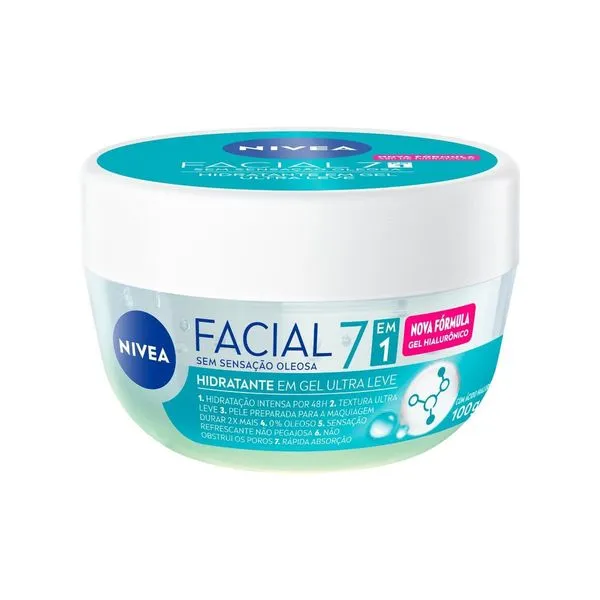 Hidratante Facial em Gel Ultraleve 7 em 1 NIVEA 100g para Pele Oleosa