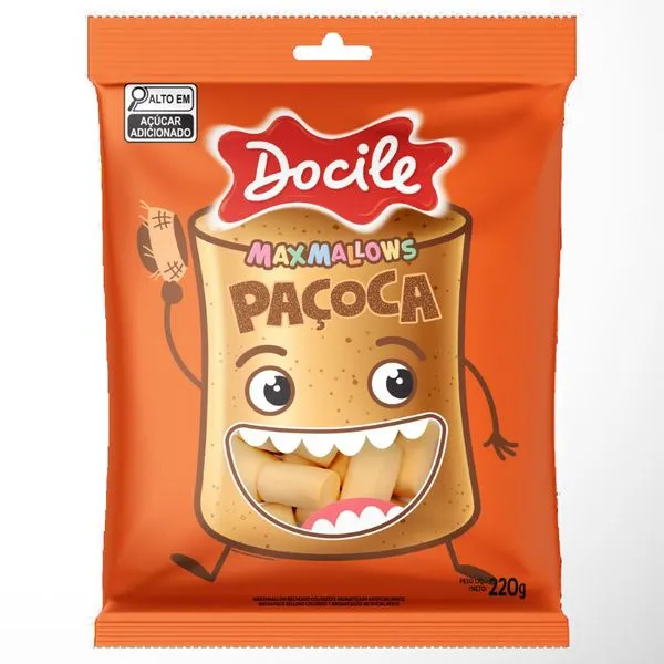 Maxmallows Paçoca 220g 81282 - Docile