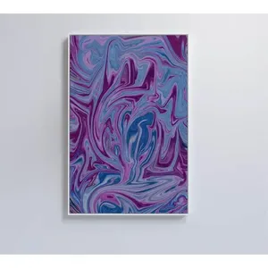 Quadro Abstrato Roxo 80x120 Cm Adesivo Fotográfico