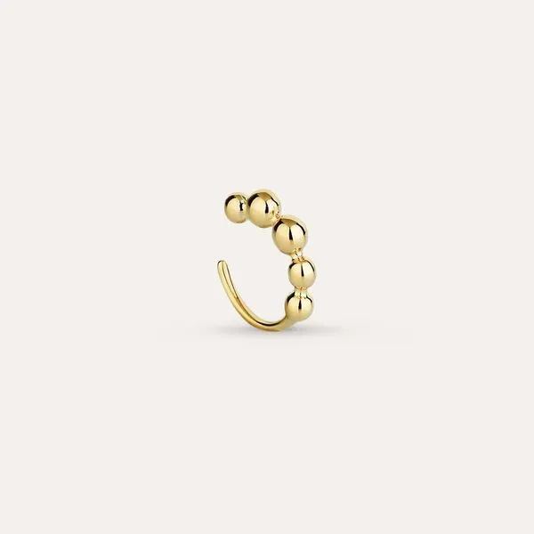 Piercing De Encaixe Bolinhas Banho De Ouro