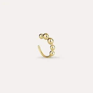 Piercing De Encaixe Bolinhas Banho De Ouro