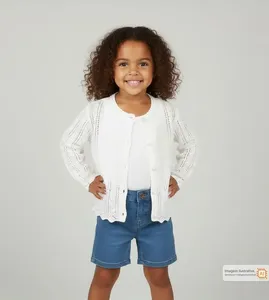 Casaco Corações Branco Noruega - 41811AB Branco - M