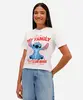 camiseta feminina de algodão manga curta stitch off white GG