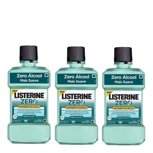 Enxaguante Bucal Listerine Zero 500ml 3 Unidades