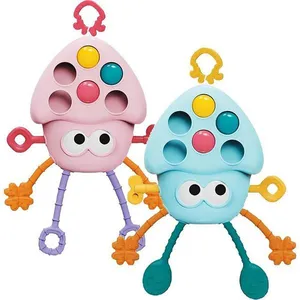 Mordedor e Chocalho Interativo Polvo 2 em 1 Estimulo Sensorial para Bebes +4 Meses Toy Mix Mordedor e Chocalho Polvo Interativo 2 em 1 para Bebes +4 Meses Toy Mix