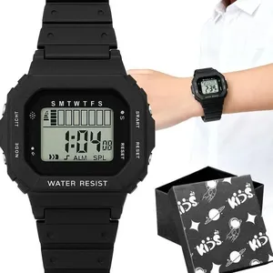 Relógio Digital Infantil Orizom Kids Quadrado com Pulseira de Silicone Preto com Display LED e Caixa Premium Relógio Digital Infantil Orizom Kids Quadrado com Pulseira de Silicone Preto com Display LED