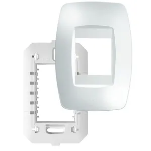 Placa 4"" X 2"" Com Suporte 2 Módulos Verticais Elegance - 2759 - Fame Placa 4x2