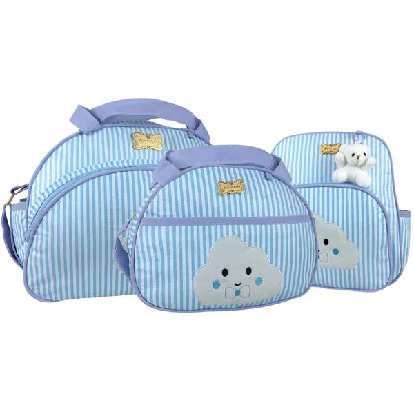 Kit Bolsas Maternidade Mave Baby 225/226 Azul Claro