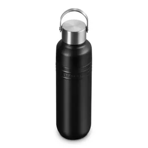 GARRAFA LE CREUSET TÉRMICA ON THE GO EM AÇO INOXIDÁVEL 500ML MATTE BLACK 41066280000001