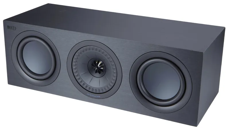 Kef Q250c Caixa Acústica Central Preta 100w Em 8 Ohms