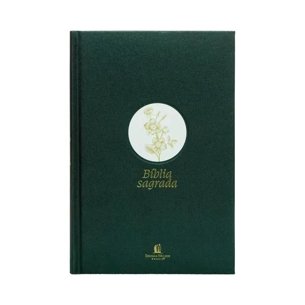 Bíblia Slim Nvi Letra Grande - Tecido Verde