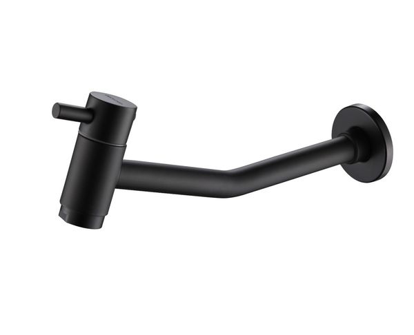 Torneira para Banheiro 1/4V Preto Água Fria