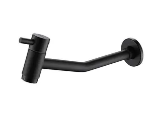 Torneira para Banheiro 1/4V Preto Água Fria