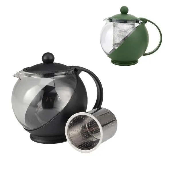 Chaleira Com Infusor De Vidro 1250 Ml Para Chá Bule Coador