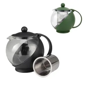 Chaleira Com Infusor De Vidro 1250 Ml Para Chá Bule Coador