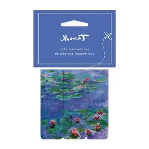 Marcador De Página Magnético Monet Water Lilies