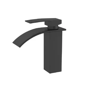 Torneira Monocomando Banheiro Bica Baixa Preto Fosco Design Minimalista Eco Metais Torneira Monocomando Banheiro Bica Baixa Preto Fosco Eco Metais