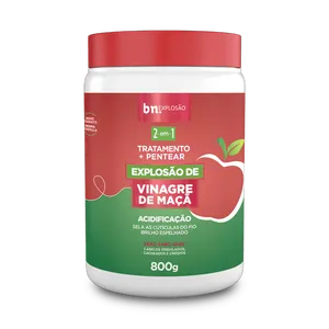 Creme de Pentear e Tratamento Vinagre de Maçã 800g | bn.Cachos