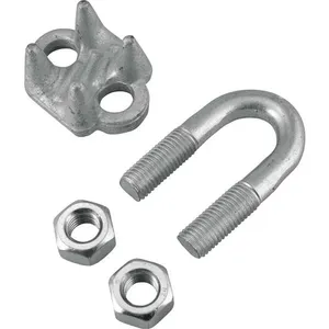 Clips Zincado para Cabo de Aço 25,4mm 1" Uso Industrial - VONDER PLUS