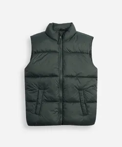 colete puffer infantil alongado verde 8