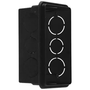Caixa De Luz De Embutir 4X2 Ilumi Retangular Preto (MP)