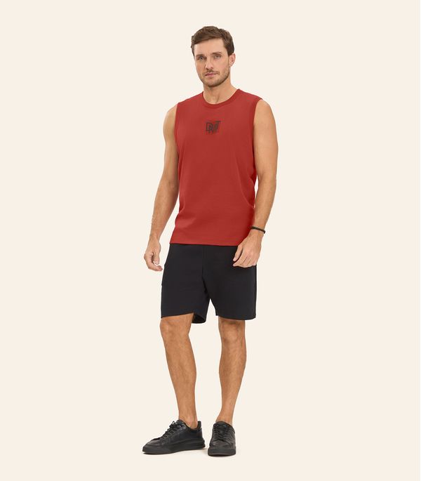 Regata Masculino em Meia Malha Diametro Vermelho M