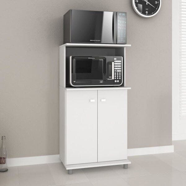 Balcão para Forno e Microondas Bl3307 Branco