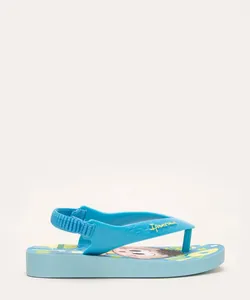 chinelo infantil cascão e cebolinha turma da mônica ipanema azul claro 22