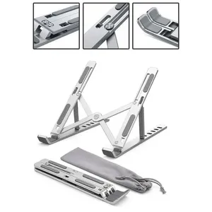 Base Suporte Para Notebook Alumínio Portátil Dobrável