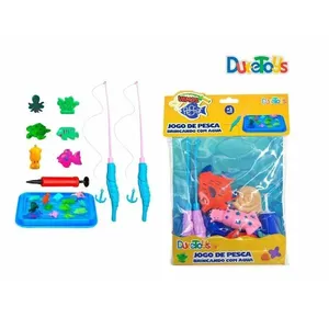 Jogo de Pesca Infantil Vamos Pescar Magnético com Peixinhos Coloridos para Crianças Dute Brasil Jogo de Pesca Infantil Vamos Pescar Magnético Colorido Dute Brasil