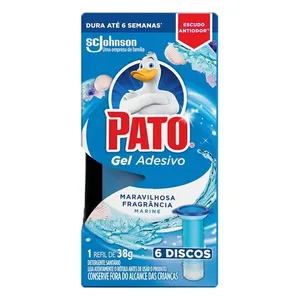 Desodorizador Sanitário Pato Gel 6 Discos 38g DESODORIZADORES SANITARIO PATO GEL 6 DIS