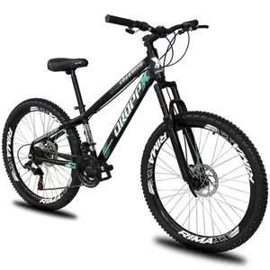 Bicicleta Aro 26 Dropp Freeride Alumínio 21 Marchas Freios A Disco - Preto e Azul
