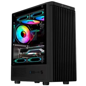 Gabinete para Computador GB1727 Gamer Micro ATX ITX Vidro Temperado com 3 Fans RGB Preto Gabinete para Computador GB1727 Gamer Micro ATX ITX com 3 Fans RGB Preto