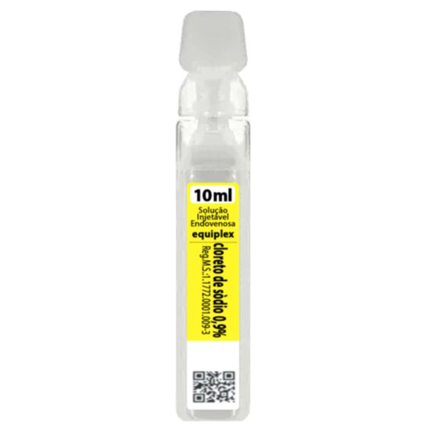 Soro Fisiológico (cloreto de sódio)  0,9% ampola 10mL 5 unidades  - Equiplex