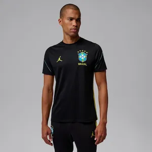Camiseta Brasil Dri-FIT Jordan Strike 26/27 Treino Masculina