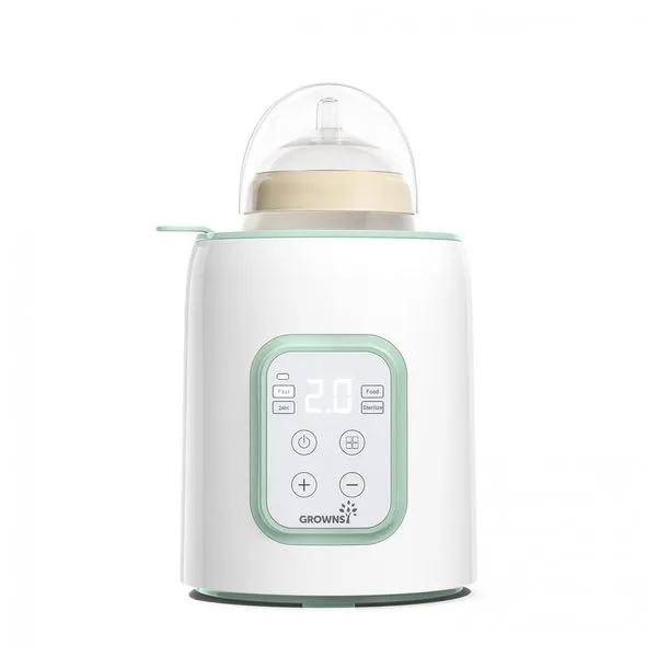 Aquecedor de Mamadeira GROWNSY, 8 em 1, Rápido e Preciso, Timer para Leite Materno ou Fórmula, Controle de Temperatura, Função de Manter Quente por 24