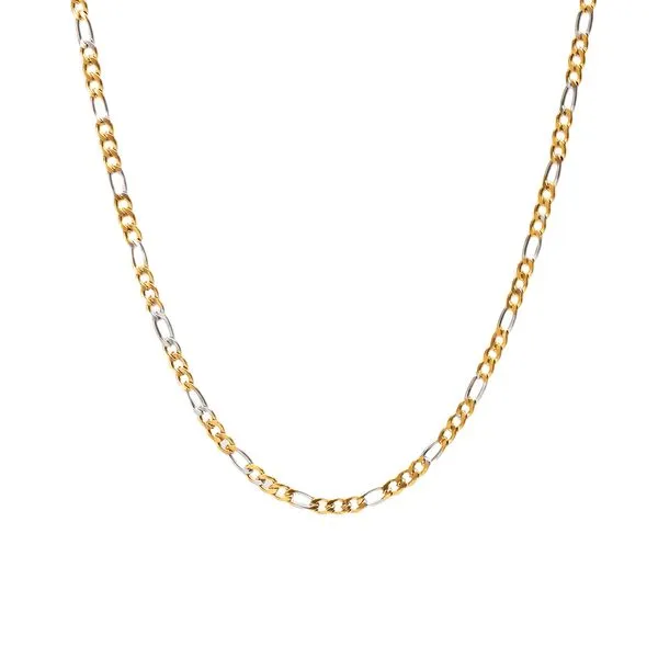 Corrente Lendi de Aço Dourado e Prata 4mm Dourado Ajustável