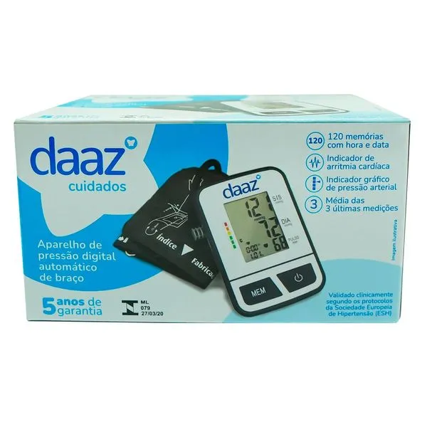Aparelho De Pressão Digital De Braço Daaz