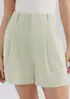 Shorts Feminino Cintura Alta Em Alfaiataria - Verde 040