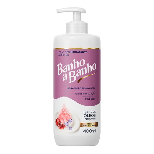 Hidratante Corporal Banho a Banho Romã & Ácido Hialurônico 400ml