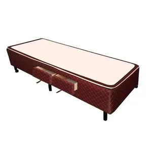 Cama Box Base c/Gavetas Solteiro Poli Tecido Brown (78x27-c/2 Gavs) - Castor